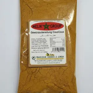 GEWÜRZZUBEREITUNG COUSCOUS 200G.