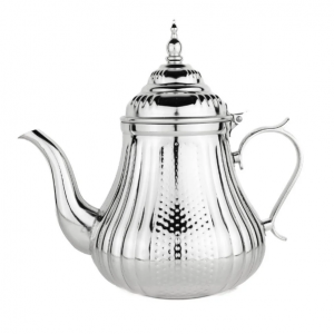 0,8 L Messing Gold/Silber Marokkanische Teekanne Berrad „Marrakesch"