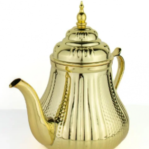 1,2 L Messing Teekanne Berrad „Marrakesch" Modell Gold
