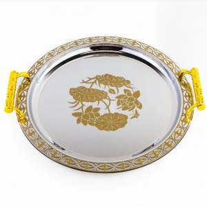 Orientalische Marokkanische Serviertabletts 3er-Set Rund