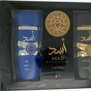 Lattafa Asad pack: Asad 100 ml + Asad Zamzibar 100 ml