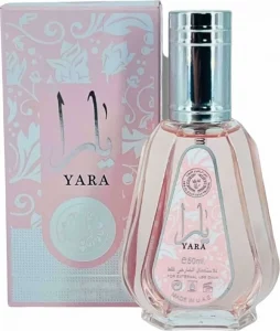 Lattafa Yara 50 ml Eau de Parfum für Damen - Sinnliche Verführung mit blumigen, fruchtigen und holzigen Noten - r Duft für selbstbewusste Frauen. LATTAFA