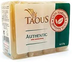 Taous Authentic White Moist Soavon 4x125 g
